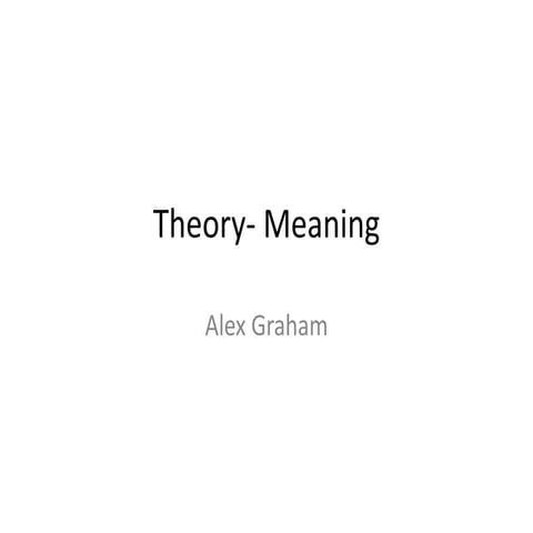 Theory   meaning