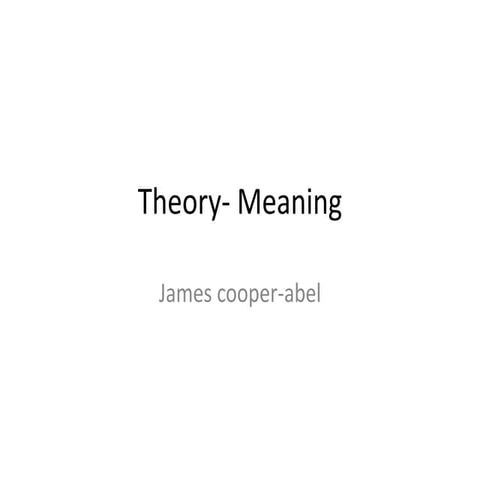 Theory  meaning pro-forma