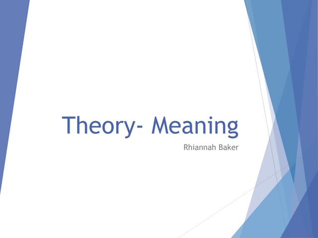 Theory  meaning pro-forma 2