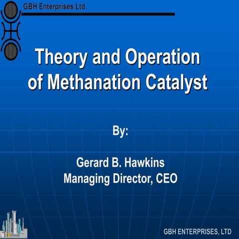 Theory and Operation of Methanation Catalyst