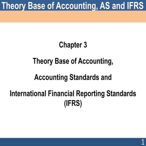 Theory base of accounting, AS & IFRS 