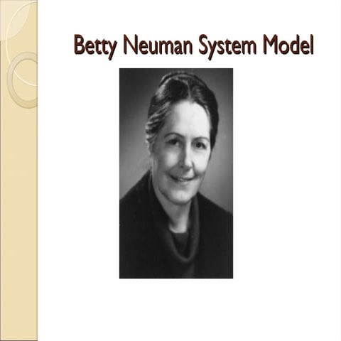 Nursing Theory: theory betty neuman as a system model