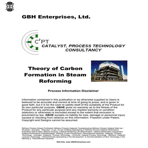 Theory of Carbon Formation in Steam Reforming 