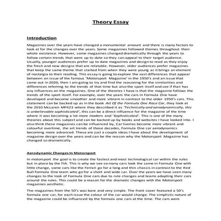 Theory essay