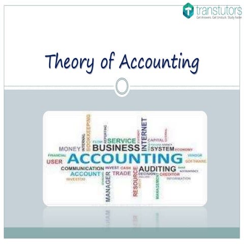 Theory of Accounting | Finance