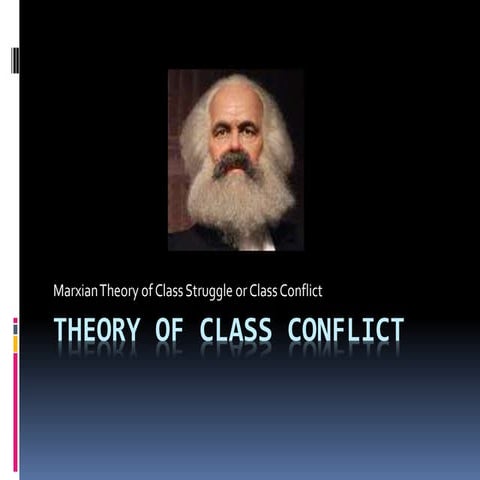 Theory of class conflict