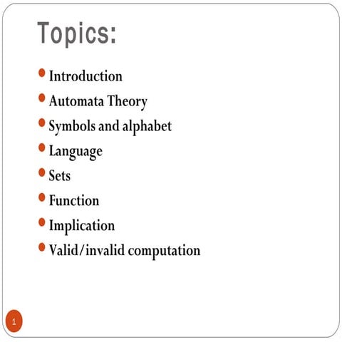 Theory of computing | PPT