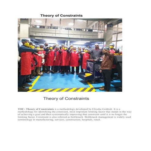 Theory of constraints