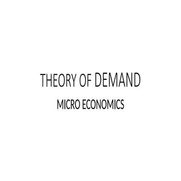 Introduction of in micro economic of THEORY OF DEMAND.pptx