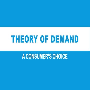 Theory of demand | PPTX