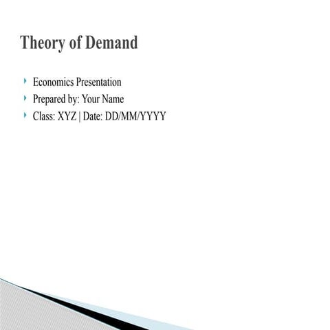 Demand class 11th cbse microeconomics ppt | PPTX
