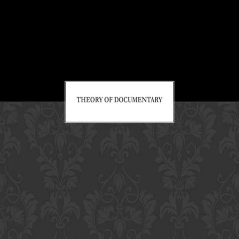 Theory of documentary