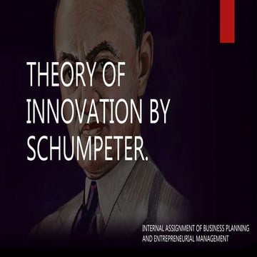 Theory of innovation by scumpeter