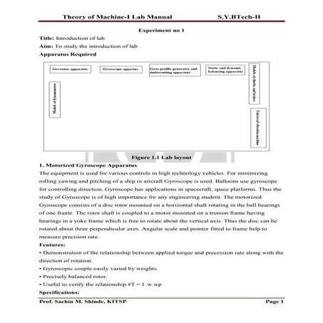 Theory of Machine-I  Lab DBATU manual.pdf