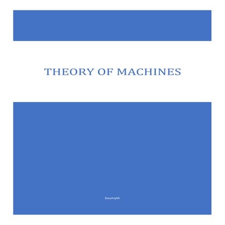 Theory of machines notes