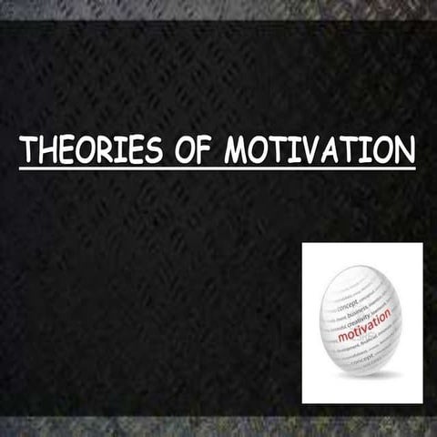 Theory of motivation