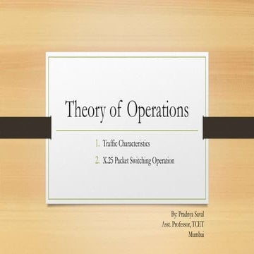 Theory of operations - Mature Packet Switching Protocols