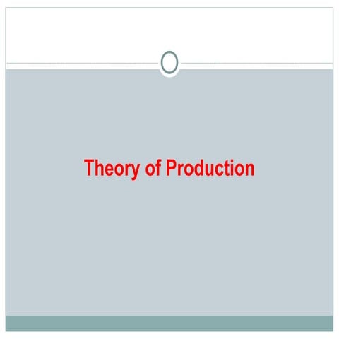 Short  and long run production functions