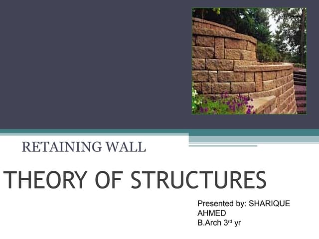 Reinforced Earth Wall RE wall | PPTX