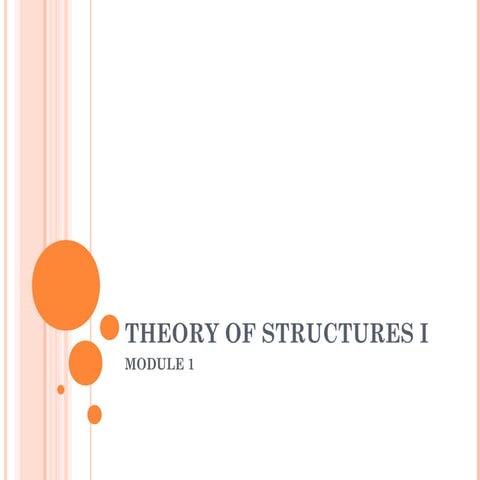 Theory of structures I module 1