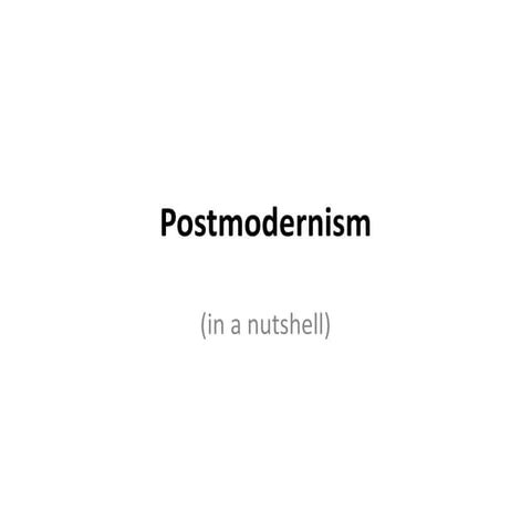 Theory postmodernism