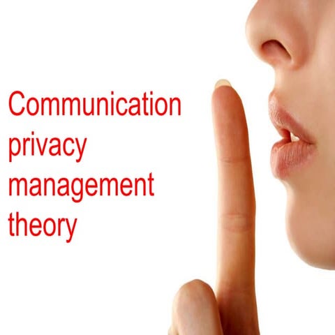 Communication Privacy Management Theory | PPTX
