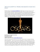The oscar awards 2017 live   what t...