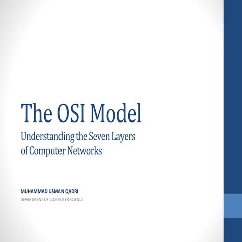The osi model