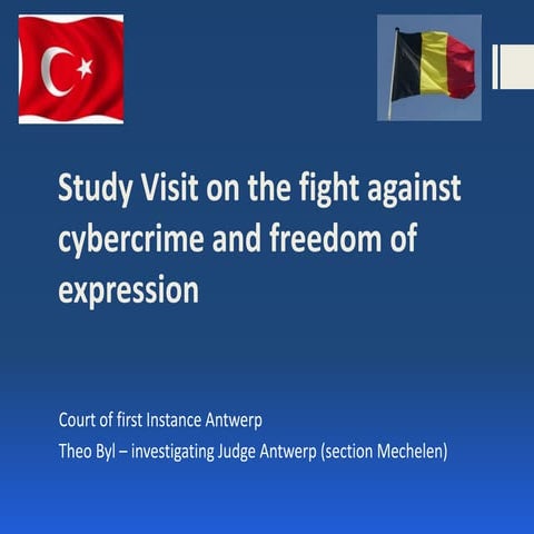 Theo's study visit on the fight against cybercrime and