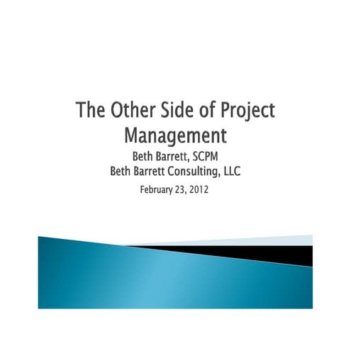 The Other Side of Project Management