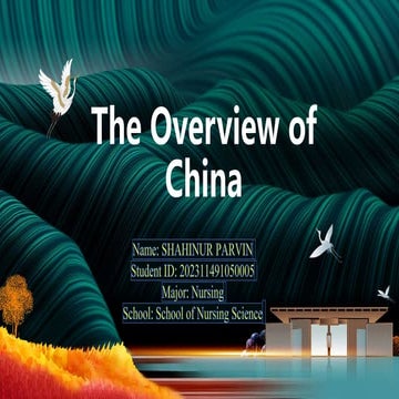 The Overview of China.SHAHINUR PARVIN.pptx