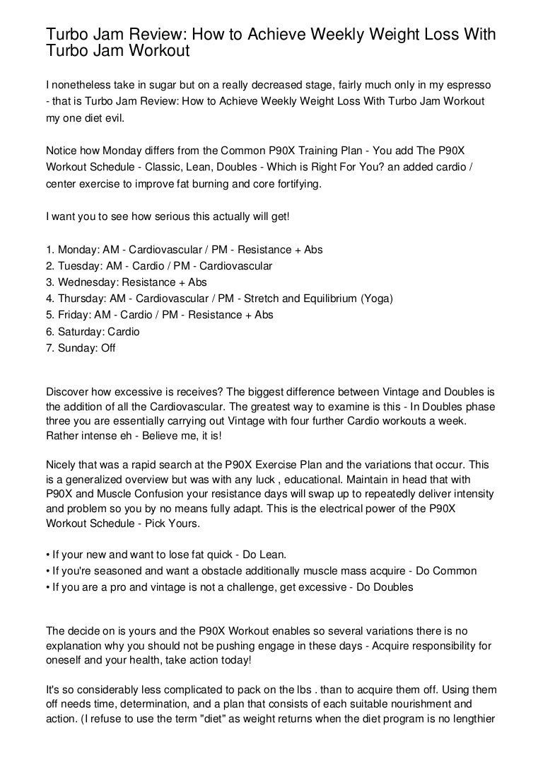 Turbo Jam Review How To Achieve Weekly Weight Loss With Turbo Jam Wo