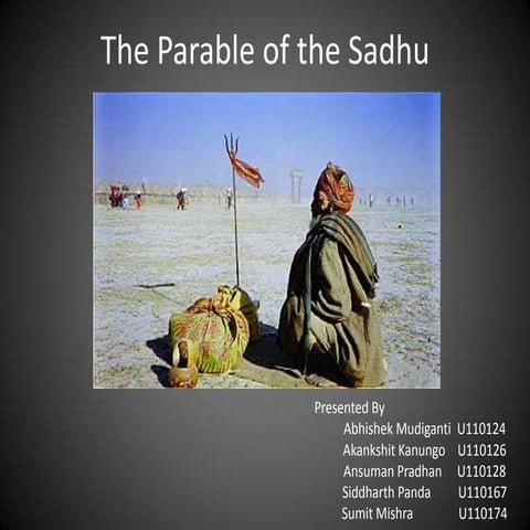 The parable of the sadhu