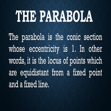 The Parabola - General and Standard Form.pptx