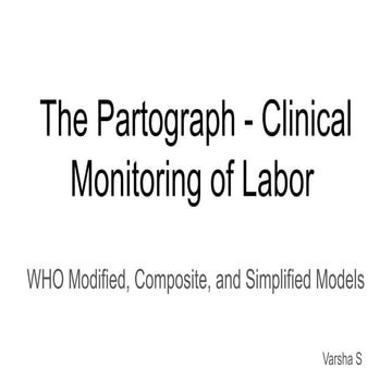 Comprehensive Guide to WHO Modified and Simplified Partographs for ...