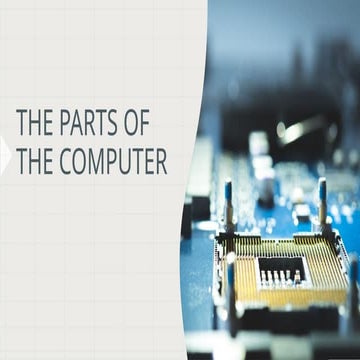 Computer Parts Lesson 1 Grade 2 | PPTX