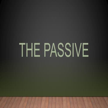 The Passive