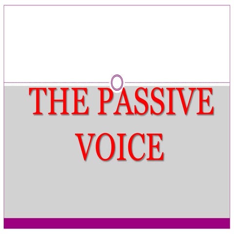 The passive voice 2.completed.2016