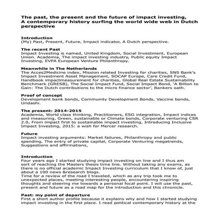 Impact investing perspectives dimensions | PDF