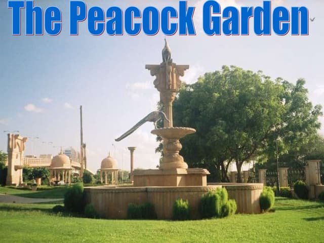The peacock garden