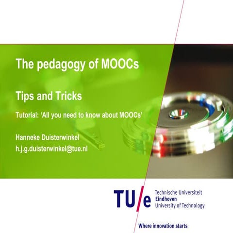  The pedagogy of moocs presentatie lausanne