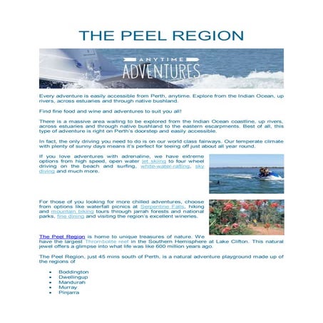 The peel region