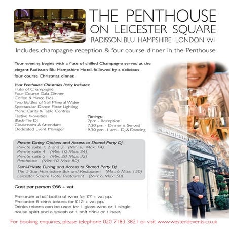 The penthouse on leicester square