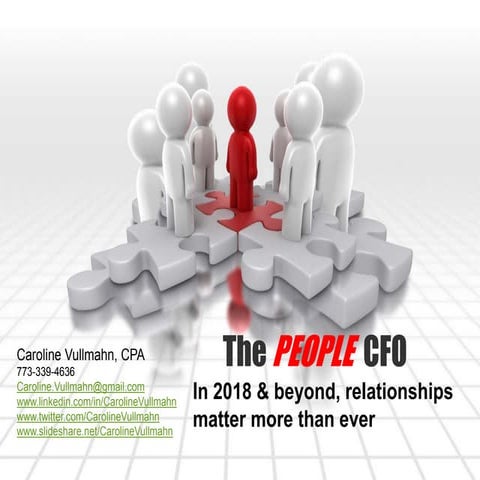 The PEOPLE CFO. A PowerPoint presentation on Caroline Vullmahn, CFO, CPA, Ill...