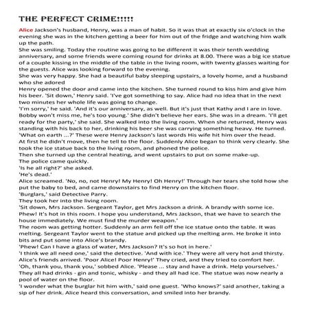 The perfect crime!!!2