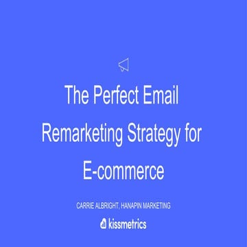 The Perfect Email Remarketing Strategy for eCommerce
