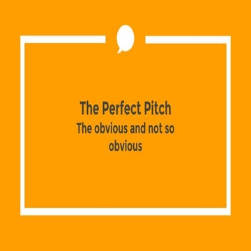 The perfect pitch