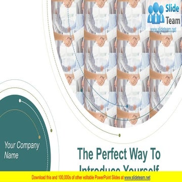 The Perfect Way To Introduce Yourself PowerPoint Presentation Slides 