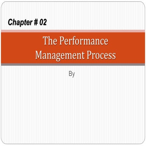 The Performance Management Process