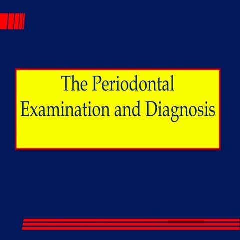 Basic periodontal examination | PPTX